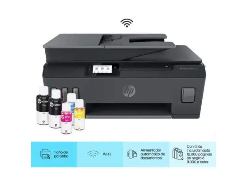 Impresora Multifuncional HP Smart Tank 530 Wireless | 4SB24A