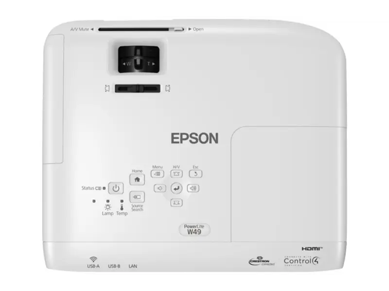 Proyector Portátil Epson PowerLite W49 3LCD WXGA - Imagen 2