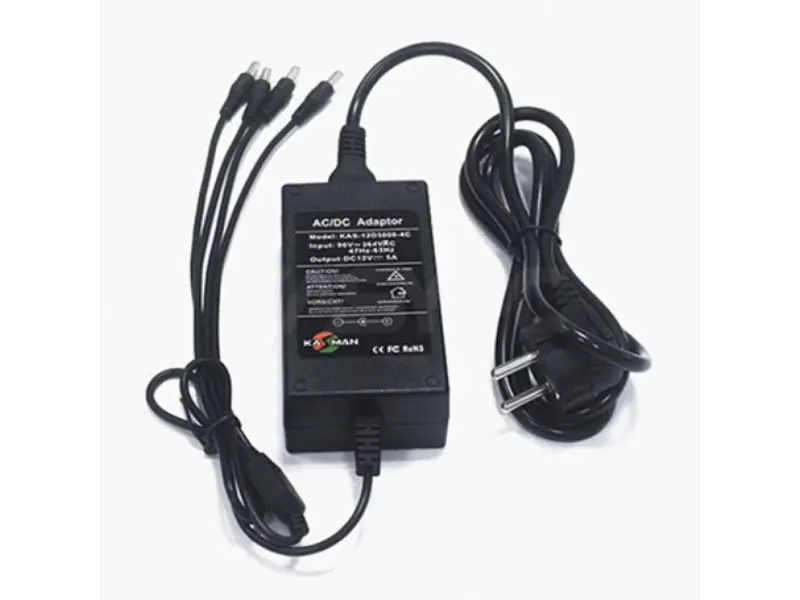 Fuente de Poder Folksafe 12V 5A (4 Salidas DC) | KAS-12D5000-4CH-A