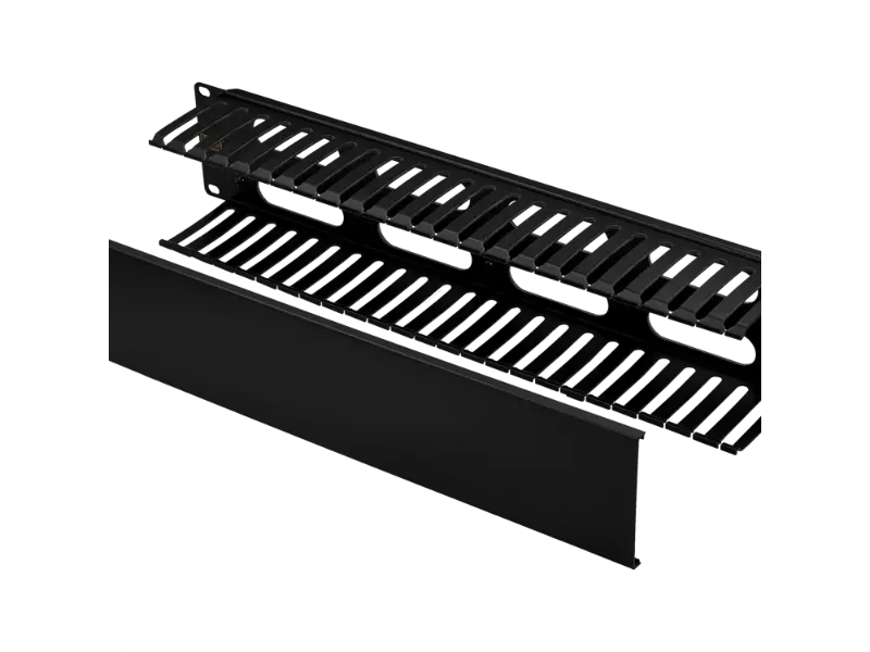 LINKMADE Ordenador de Cables 2U Metal-Plástico | RACK2U