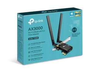 ARCHER TX55E ADAPT. TPLINK AX3000 WI-FI 6 BLUETOOTH 5.2 PCIE