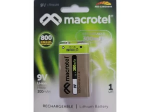 Bateria recargable 9V 290 MaH Macrotel